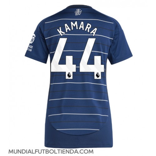 Camiseta Aston Villa Boubacar Kamara #44 Tercera Equipación Replica 2024-25 para mujer mangas cortas